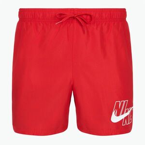 Férfi úszóshortok Nike Logo Lap 5" Volley university red (Logo Lap 5" Volley NESSG574-614) kép