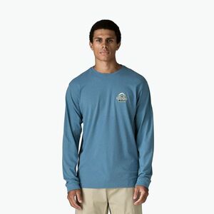 Férfi túrahosszúujjú Patagonia Great Waves Responsibili Tee shore blue (Great Waves Responsibili Tee 37876) kép
