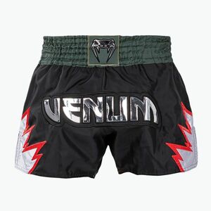 Férfi edzőshort Venum Inferno Muay Thai deep black/khaki (Inferno Muay Thai VENUM-05354-539) kép