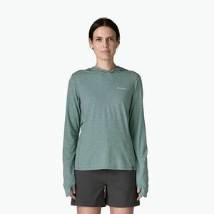 Női pulóver Patagonia Capilene Cool Sun Hoody nouveau green/blue sage x-dye (Capilene Cool Sun Hoody 44940) kép