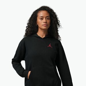 Női pulóver Nike Jordan Fleece Hoodie black/gym red (Jordan Fleece Hoodie IR0346-010) kép