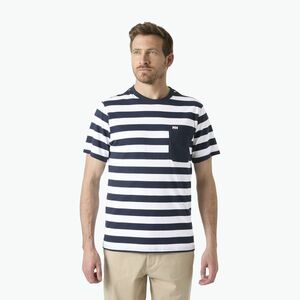 Férfi póló Helly Hansen Hudson navy stripe (Hudson 54530_599) kép
