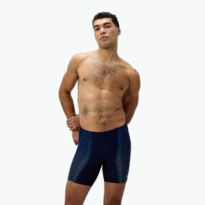 Férfi úszó jammer Speedo Duo Logo Print Mid Jammer navy/sugar blue (Duo Logo Print Mid Jammer 8-00376418959) kép