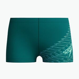 Gyerek úszó boxeralsó Speedo Medley Logo Aquashort deep emerald/alfalfa green (Medley Logo Aquashort 8-1241018666) kép