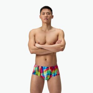 Férfi úszó bokszerek Speedo Printed 13.5 cm Brief prismatic paradise/ruby (Printed 13.5 cm Brief 8-00518818766) kép