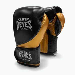 Boxkesztyű Cleto Reyes High Precision Training Leather black yellow (High Precision Training Leather CE710NA) kép