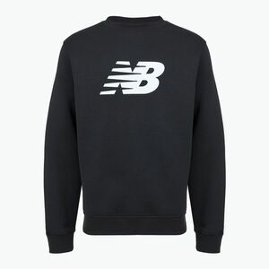 Férfi pulóver New Balance Sport Core Brushed Crew black/white. Méret: S kép