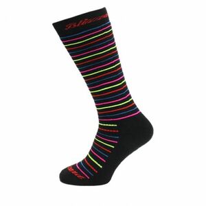 Junior sí zoknik BLIZZARD Viva Allround ski socks junior, black rainbow stripes kép