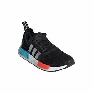 Junior szabadidőcipő ADIDAS ORIGINALS NMD_R1 core JR black silver metallic solar red kép