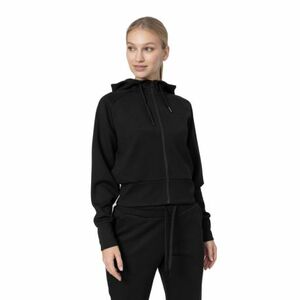 Női cipzáras pulóver 4F WOMENS SWEATSHIRT BLD027-20S-DEEP BLACK kép