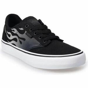 Férfi szabadidőcipő VANS MN Atwood Deluxe faded flame black white kép
