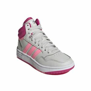 Lány szabadidőcipő ADIDAS Hoops 3.0 Mid K grey one beam pink team real magenta kép