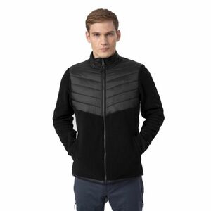Férfi túrázó polár pulóver cipzárral 4F MENS FLEECE PLM014A-20S-DEEP BLACK kép