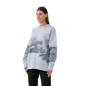 Női túrázó kapucnis pulóver 4F WOMENS SWEATSHIRT BLD013-34S-LIGHT BLUE kép