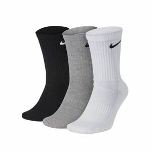 Zoknik NIKE 3 PACK-Everyday Cushion Crew-WHITE MGREYH BLACK kép