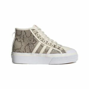 Női utcai cipők ADIDAS ORIGINALS Nizza Platform Mid wonder white wonder white core black kép
