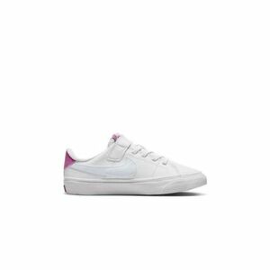 Lány utcai cipők NIKE Court Legacy white cosmic fuchsia pearl pink football grey kép