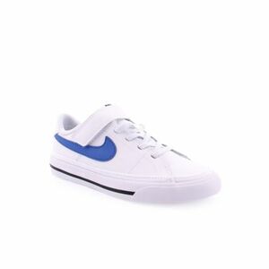 Fiú utcai cipők NIKE Court Legacy white black game royal kép