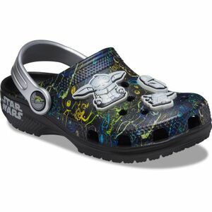 Fiú kroksik (szabadidőcipő) CROCS Classic Grogu Clog K black kép
