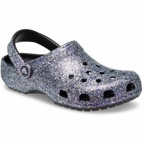 Kroksik (rekreációs cipő) CROCS Classic Glitter Clog black multi kép