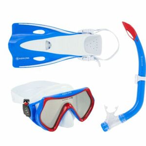 Búvár sznorkel szett AQUALUNG SET HERO Junior-WHITE BLUE kép