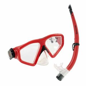 Búvár sznorkel szett AQUALUNG SATURN COMBO TRANSPARENT RED kép