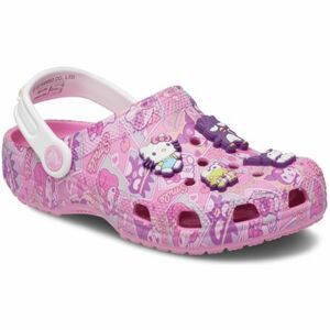 Lányi krokszik (szabadidőcipő) CROCS Classic Hello Kitty Clog pink kép