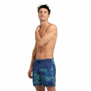 Férfi fürdőnadrág ARENA MENS BEACH BOXER ALLOVER-660-kikko pro navy kép
