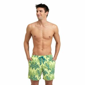 Férfi fürdőnadrág ARENA MENS BEACH BOXER ALLOVER-610-soft green multi kép