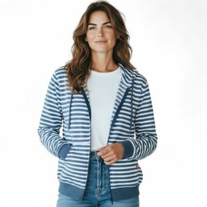 Női cipzáras pulóver AUTHORITY H-STRP W navy kép