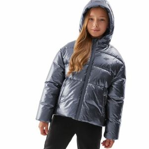 Lánykabát 4F JUNIOR DOWN JACKET-JAW23TDJAF267-28S-SILVER kép