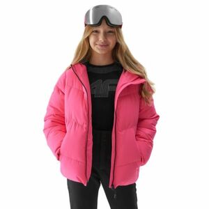 Lány síkabát 4F JUNIOR TECHNICAL JACKET-JAW23TTJAF293-55N-HOT PINK NEON kép