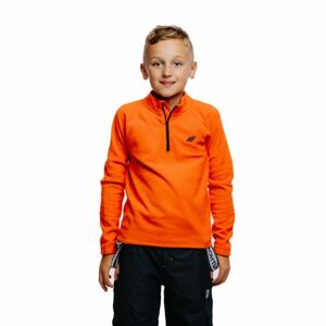 Fiú síelés polár pulóver 4F JUNIOR FLEECE UNDERWEAR-JAW23UFLEM019-70S-ORANGE kép