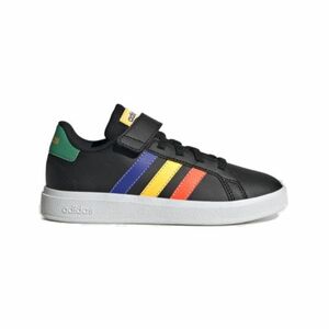 Fiú szabadidőcipők ADIDAS Grand Court 2.0 K core black lucid blue court green kép