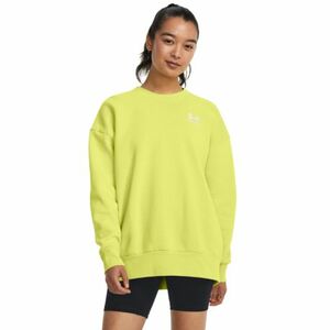 Női bélelt kapucnis pulóver UNDER ARMOUR Essential Fleece OS Crew-YLW kép