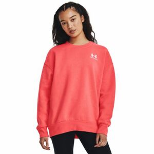 Női bélelt kapucnis pulóver UNDER ARMOUR Essential Fleece OS Crew-RED kép
