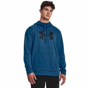 Férfi bélelt edzőpulóver kapucnival UNDER ARMOUR UA Armour Fleece Big Logo HD-BLU kép
