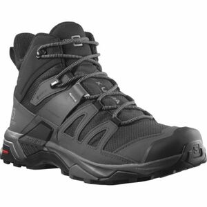 Férfi bokáig érő túracipő SALOMON X Ultra 4 M Mid GTX black magnet pearl blue kép