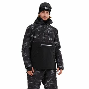 Férfi síkabát FUNDANGO Tilbury Logo Anorak-893-black camouflage kép