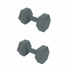 Súlyzó készlet SPOKEY MONSTER GREY HEXA 2x 3 kg kép