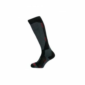 Sí zokni BLIZZARD Wool Performance ski socks, black wine red kép