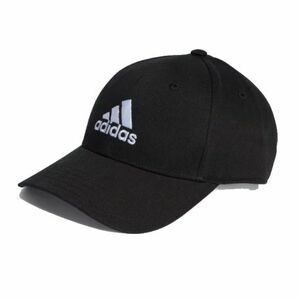 Gyerek sapka ADIDAS BBALL CAP COT BLACK WHITE Kids kép