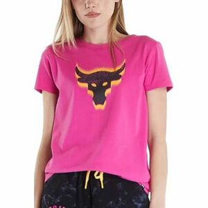 Női rövid ujjú póló UNDER ARMOUR PROJECT ROCK PROJECT ROCK W Underground Core T-PNK kép