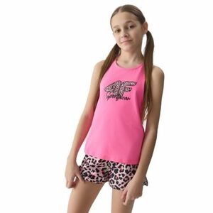 Lányka ujjatlan póló 4F JUNIOR TSHIRT-4FJWSS24TTSHF1141-54N-PINK NEON kép
