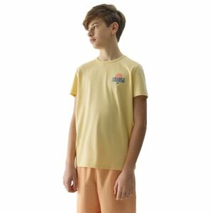 Fiú póló rövid ujjú 4F JUNIOR TSHIRT-4FJWSS24TTSHM1136-73S-LIGHT LEMON kép