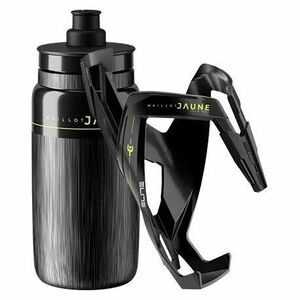 Biciklis palack ELITE Set FLY TEX 550 Maillot Jaune + CUSTOM RACE PLUS čierny kép