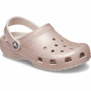 Lányi krokszik (szabadidőcipő) CROCS Classic Glitter Clog K quartz glitter kép