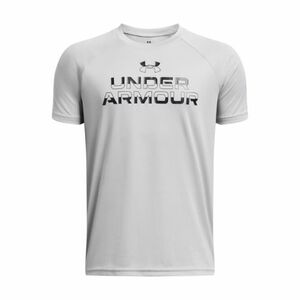 Fiú edzőpóló rövid ujjú UNDER ARMOUR UA Tech Split Wordmark SS-GRY kép
