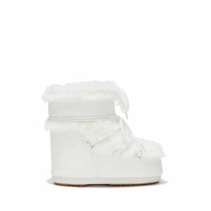 Női bokacsizmák télen MOON BOOT MB ICON LOW FAUX FUR, A002 OPTICAL WHITE kép