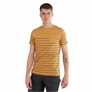 Férfi rövid ujjú póló FUNDANGO Jaggy Pocket T-shirt-614-cinnamon kép